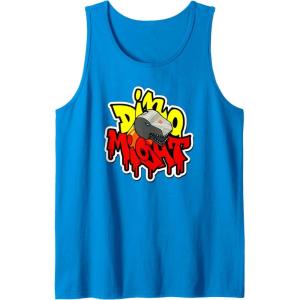 imageTransformers Dino Might Grimlock Dripping Graffiti Logo Tank TopSapphire Blue