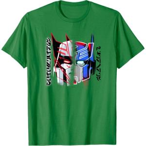 imageTransformers Good Vs Evil Split Face Graffiti Retro Poster TShirtKelly Green
