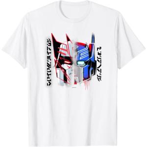 imageTransformers Good Vs Evil Split Face Graffiti Retro Poster TShirtWhite