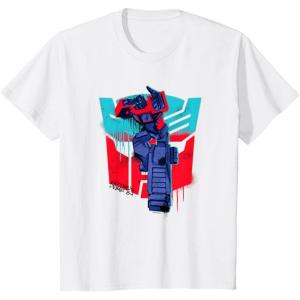 imageTransformers Optimus Prime 84 Graffiti Painted Wall Portrait TShirtWhite