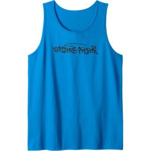 imageTransformers Optimus Prime Urban Style Graffiti Text Logo Tank TopSapphire Blue