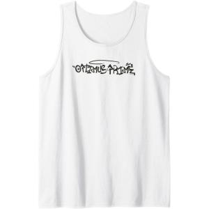 imageTransformers Optimus Prime Urban Style Graffiti Text Logo Tank TopWhite