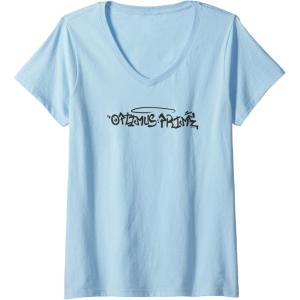 imageTransformers Optimus Prime Urban Style Graffiti Text Logo VNeck TShirtBaby Blue