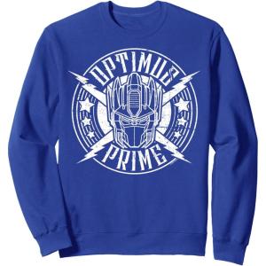 imageTransformers Optimus Prime Vintage Rock Lightning Logo SweatshirtRoyal Blue
