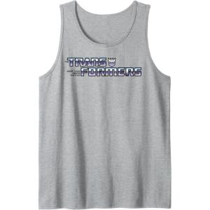 imageTransformers Purple Gradient Logo Tank TopHeather Grey