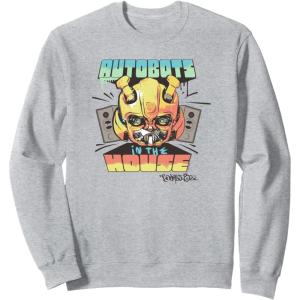 imageTransformers Rise of the Beasts Autobots In The House Retro SweatshirtHeather Grey