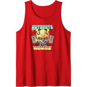 imageTransformers Rise of the Beasts Autobots In The House Retro Tank TopRed