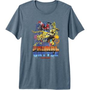 imageTransformers Rise of the Beasts Primal Battle Graffiti Shot Premium TShirtSlate Grey