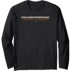 imageTransformers Rise of the Beasts Shaded Movie Logo Long Sleeve TShirtBlack