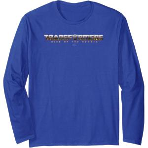 imageTransformers Rise of the Beasts Shaded Movie Logo Long Sleeve TShirtRoyal Blue