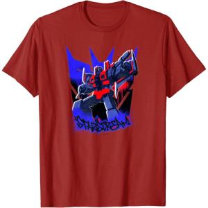 imageTransformers Starscream Graffiti Painted Wall Portrait TShirtCranberry Red