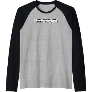 imageTransformers Urban Style Graffiti Text Logo Raglan Baseball TeeBlackAthletic Heather