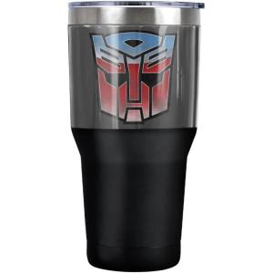 imageTransformers Vintage Autobot Logo Stainless Steel Tumbler 30 oz Coffee Travel Cup Vacuum Insulated ampamp Double Wall with Leakproof Sliding Lid