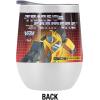 imageTransformers OFFICIAL Bumblebee 12 oz Stemless Tumbler Stainless Steel Travel CupLake TumblerInsulated with Leak Resistant SlideLock LidBUMBLEBEE WHITE