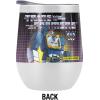 imageTransformers OFFICIAL Bumblebee 12 oz Stemless Tumbler Stainless Steel Travel CupLake TumblerInsulated with Leak Resistant SlideLock LidSOUNDWAVE WHITE