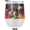 imageTransformers OFFICIAL Bumblebee 12 oz Stemless Tumbler Stainless Steel Travel CupLake TumblerInsulated with Leak Resistant SlideLock LidWHEELJACK WHITE