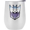 imageTransformers OFFICIAL Vintage Decepticon Logo 12 oz Stemless Tumbler Stainless Steel Travel CupLake TumblerInsulated with Leak Resistant SlideLock LidVINTAGE DECEPTICON LOGO
