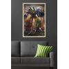 imageTrends International Hasbro Transformers  Bruticus Wall Poster 14725 x 22375 Barnwood Framed VersionBlonde Framed Version