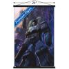 imageTrends International Hasbro Transformers  Decepticons Wall Poster 14725 x 22375 Barnwood Framed VersionPremium Print and Black Hanger Bundle