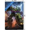imageTrends International Hasbro Transformers  Devastator Wall Poster 14725 x 22375 Barnwood Framed VersionPremium Poster  Mount Bundle