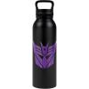 imageTransformers OFFICIAL Decepticon 24 oz Insulated Canteen Water Bottle Leak Resistant Vacuum Insulated Stainless Steel with Loop CapDECEPTICON