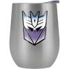 imageTransformers OFFICIAL Vintage Decepticon Logo 12 oz Stemless Tumbler Stainless Steel Travel CupLake TumblerInsulated with Leak Resistant SlideLock LidVINTAGE DECEPTICON LOGO