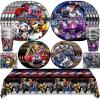imageTreasures Gifted Officially Licensed Transformers Party Supplies  Serves 16 Guests  Dinnerware Deluxe Set  Transformers Plates Napkins Cups amp TableclothServes 32