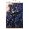 imageTrends International Hasbro Transformers  Decepticons Wall Poster 14725 x 22375 Barnwood Framed VersionPremium Print and Beechwood Hanger Bundle
