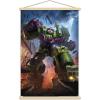 imageTrends International Hasbro Transformers  Devastator Wall Poster 14725 x 22375 Barnwood Framed VersionPremium Print and Beechwood Hanger Bundle