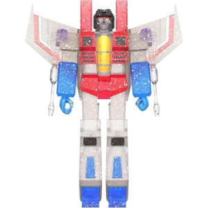 imageSuper7 Transformers Starscream  375 Transformers Action Figure with Accessory Classic Cartoon Collectibles and Retro ToysGhost of Starscream Translucent Glitter