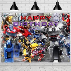 imageTreasures Gifted Transformers Backdrop 425ft Tall x 6ft Wide  Transformers Party Decorations  Transformers Birthday Banner  Transformers Party Supplies  Transformers Birthday Backdrop