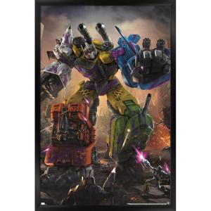 imageTrends International Hasbro Transformers  Bruticus Wall Poster 14725 x 22375 Barnwood Framed VersionBlack Framed Version