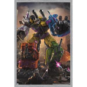 imageTrends International Hasbro Transformers  Bruticus Wall Poster 14725 x 22375 Barnwood Framed VersionGray Framed Version