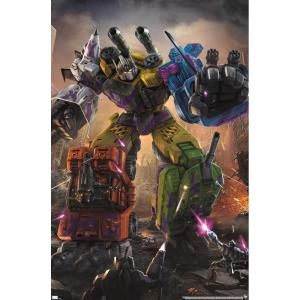 imageTrends International Hasbro Transformers  Bruticus Wall Poster 14725 x 22375 Barnwood Framed VersionPremium Unframed Version