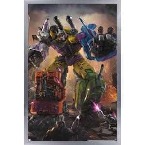 imageTrends International Hasbro Transformers  Bruticus Wall Poster 14725 x 22375 Barnwood Framed VersionSilver Framed Version