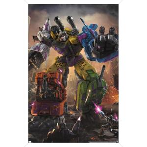 imageTrends International Hasbro Transformers  Bruticus Wall Poster 14725 x 22375 Barnwood Framed VersionWhite Framed Version