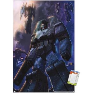 imageTrends International Hasbro Transformers  Decepticons Wall Poster 14725 x 22375 Barnwood Framed VersionPremium Poster  Mount Bundle