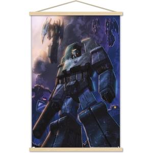 imageTrends International Hasbro Transformers  Decepticons Wall Poster 14725 x 22375 Barnwood Framed VersionPremium Print and Beechwood Hanger Bundle