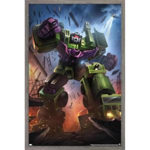 imageTrends International Hasbro Transformers  Devastator Wall Poster 14725 x 22375 Barnwood Framed VersionBarnwood Framed Version