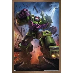 imageTrends International Hasbro Transformers  Devastator Wall Poster 14725 x 22375 Barnwood Framed VersionBronze Framed Version