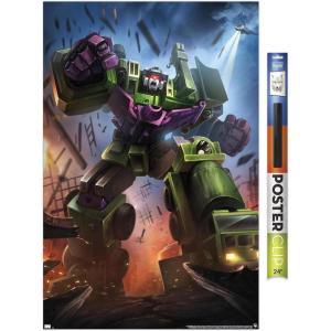imageTrends International Hasbro Transformers  Devastator Wall Poster 14725 x 22375 Barnwood Framed VersionPremium Poster  Clip Bundle