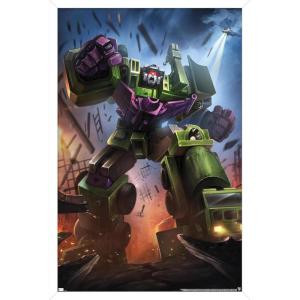 imageTrends International Hasbro Transformers  Devastator Wall Poster 14725 x 22375 Barnwood Framed VersionWhite Framed Version