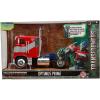 imageJada Transformers Rise of The Beast 124 Optimus Prime wRobot On Chassis DieCast Car Toys for Kids and Adults