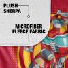 imageTransformers Blades Silky Touch Sherpa Back Super Soft Throw BlanketHeatwave