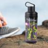 imageTransformers OFFICIAL Bumblebee 18 oz Insulated Water Bottle Leak Resistant Vacuum Insulated Stainless Steel with 2in1 Loop CapDEVASTATOR BLACK