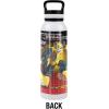 imageTransformers OFFICIAL Bumblebee Black 24 oz Insulated Canteen Water Bottle Leak Resistant Vacuum Insulated Stainless Steel with Loop CapBUMBLEBEE WHITE