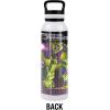 imageTransformers OFFICIAL Bumblebee Black 24 oz Insulated Canteen Water Bottle Leak Resistant Vacuum Insulated Stainless Steel with Loop CapDEVASTATOR WHITE