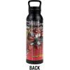 imageTransformers OFFICIAL Bumblebee Black 24 oz Insulated Canteen Water Bottle Leak Resistant Vacuum Insulated Stainless Steel with Loop CapIRONHIDE BLACK