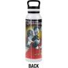 imageTransformers OFFICIAL Bumblebee Black 24 oz Insulated Canteen Water Bottle Leak Resistant Vacuum Insulated Stainless Steel with Loop CapJAZZ WHITE