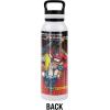 imageTransformers OFFICIAL Bumblebee Black 24 oz Insulated Canteen Water Bottle Leak Resistant Vacuum Insulated Stainless Steel with Loop CapOPTIMUS PRIME WHITE